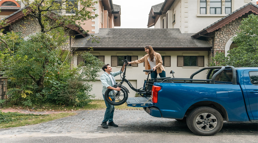 TESWAY foldable electric bicycle can be taken anywhere