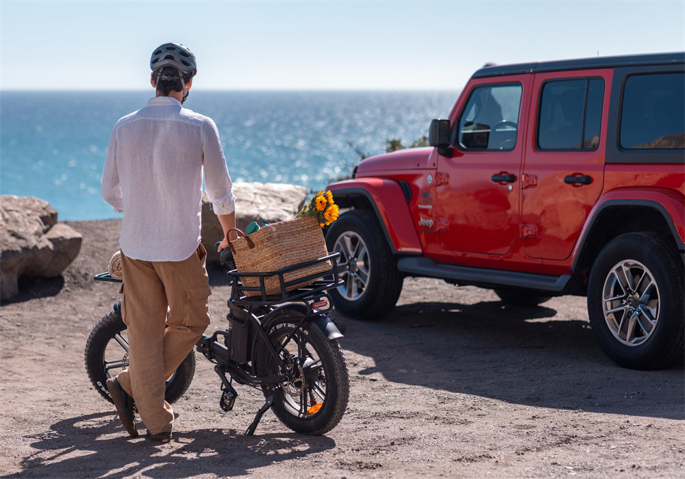 Tesway folding electric bike for men