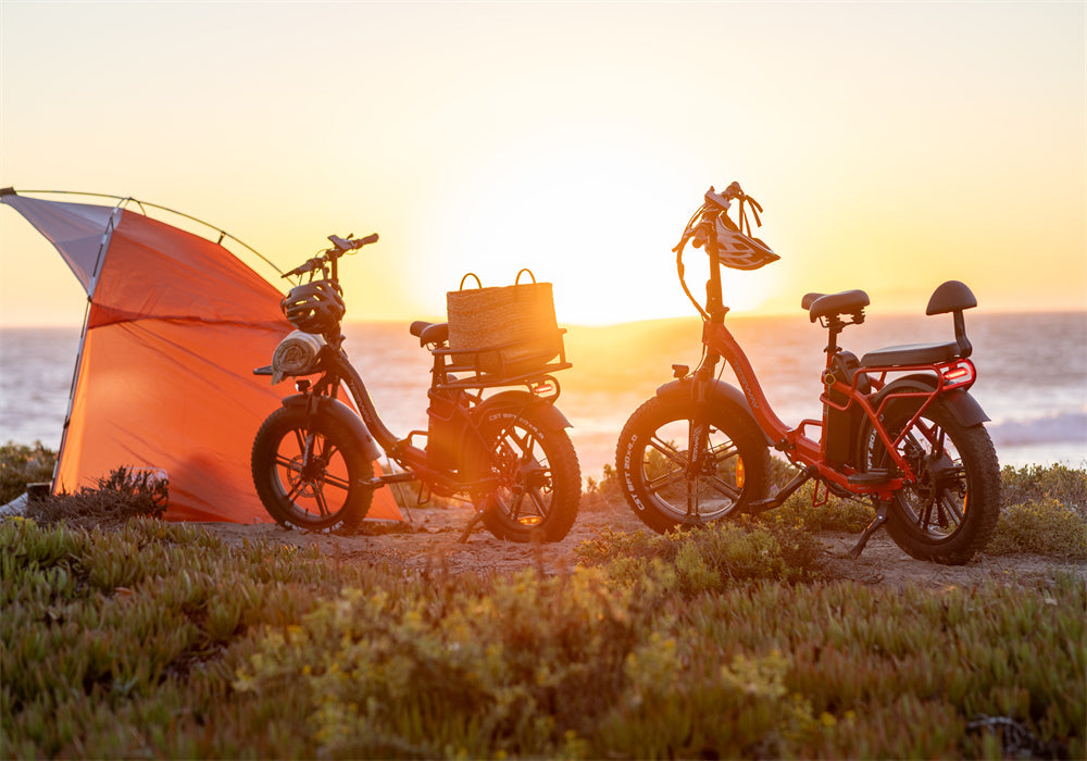Tesway folding ebike are fitable for camping