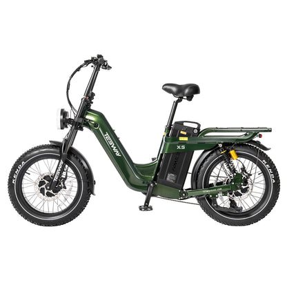 TESWAY X5 AWD Step-Thru E-Bike – Easy Mount 3600W Dual Motor
