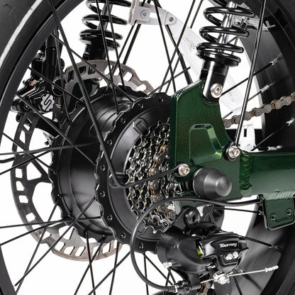 TESWAY X5 AWD Step-Thru E-Bike – Easy Mount 3600W Dual Motor