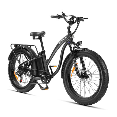 Tesway S7 26 Inch Classic Beach Fat Tire Electric Bike