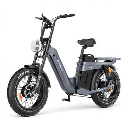 TESWAY X5 AWD Step-Thru E-Bike – Easy Mount 3600W Dual Motor