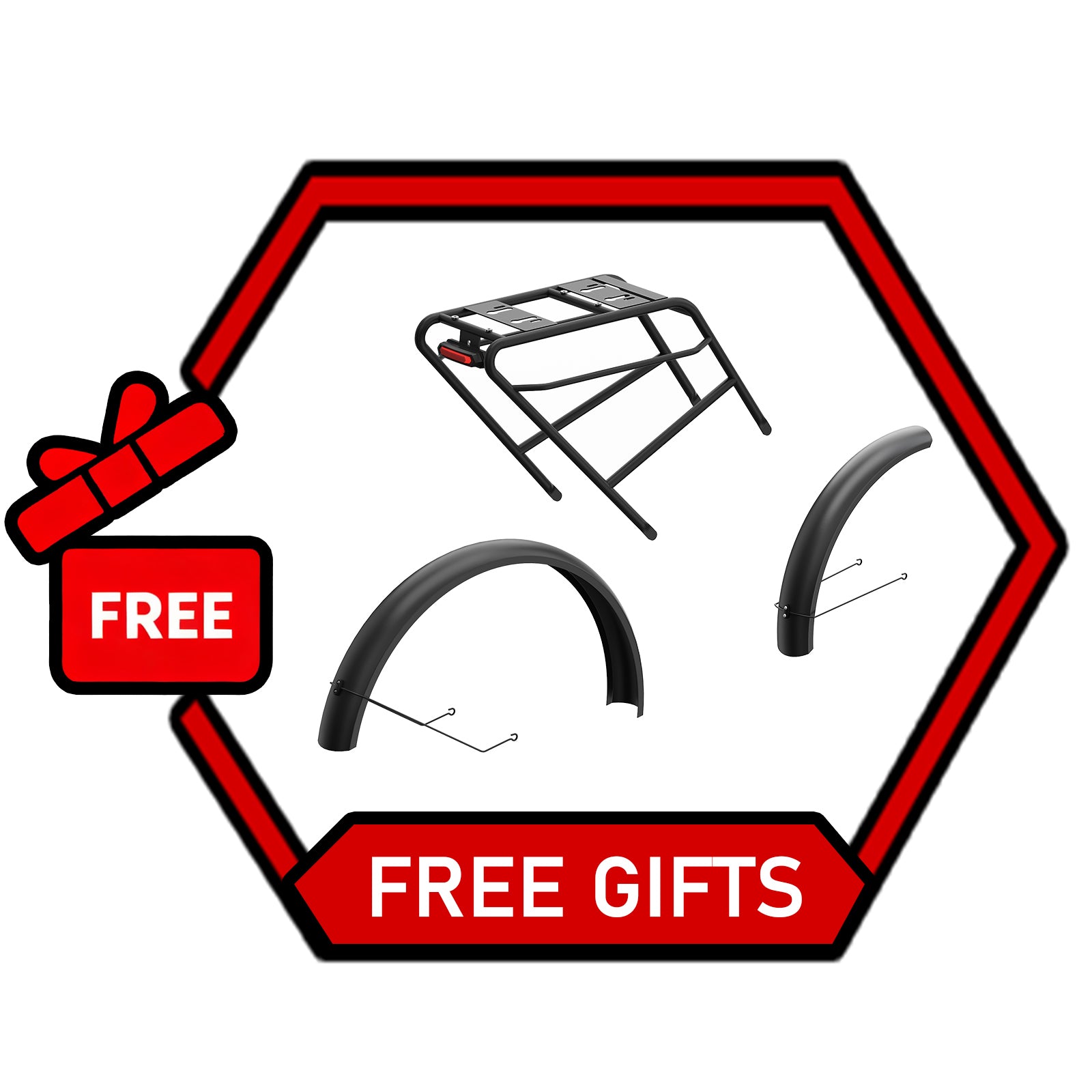 SPECIAL GIFT - Suitable for X9 AWD Rear Rack & Fenders